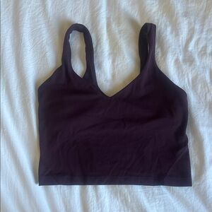 Lululemon Align tank top size 4 Black Plum